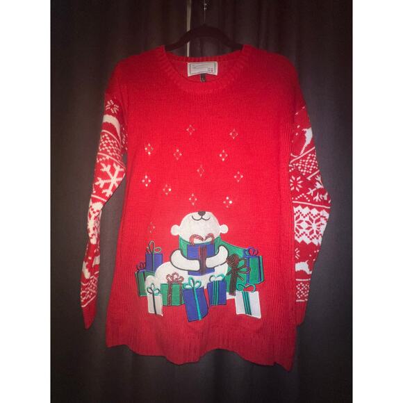 Ugly Christmas Sweater Xmas Size Large - Picture 1 of 3